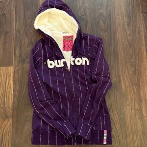 Burton zip up hoodie